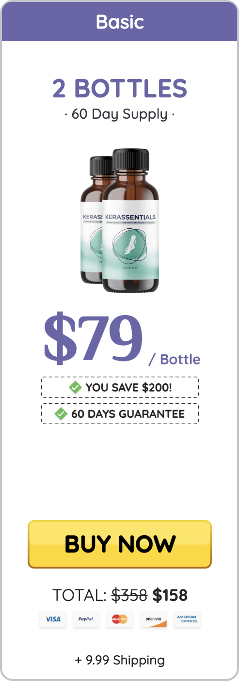 Kerassentials 2 bottle package - 60 day supply basic package